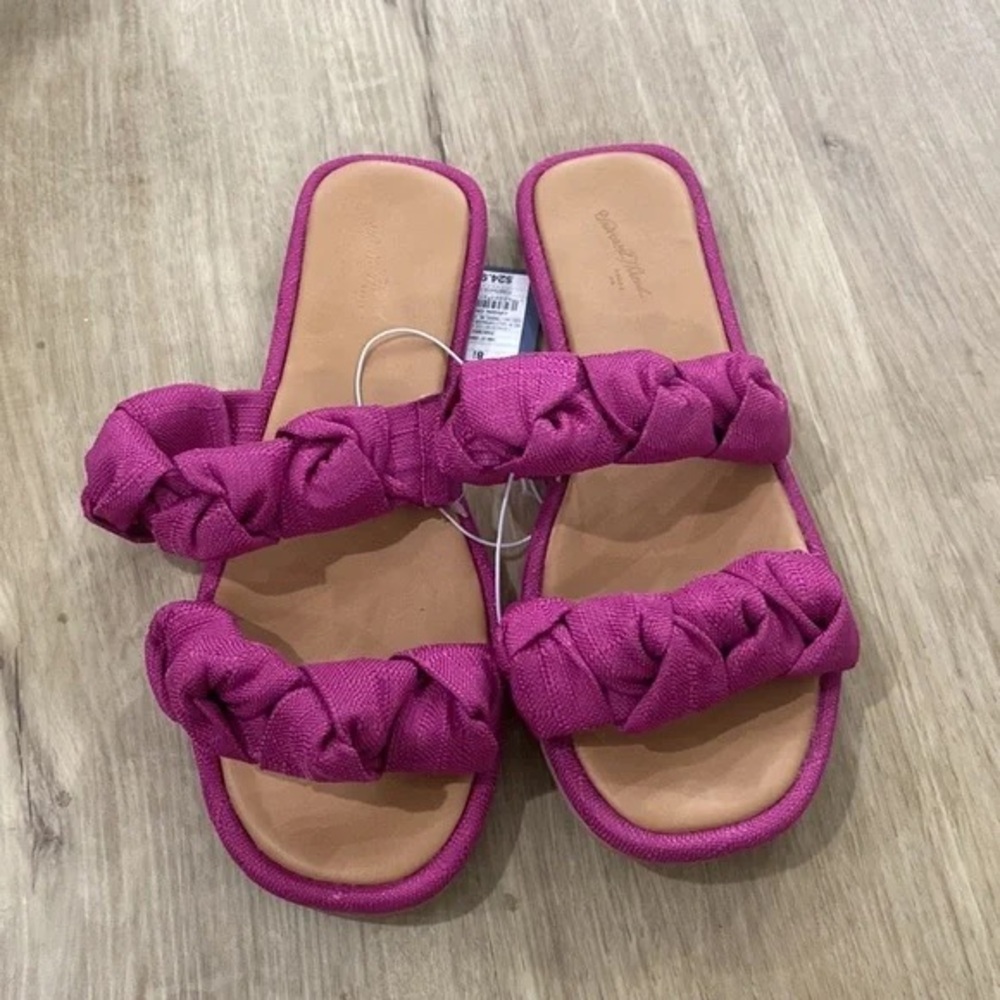 Universal Thread Fuchsia Braided Sandals - image 2